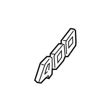 GM 84609633 Nameplate 84609633 GM Nameplate Illustration 1 of 1
