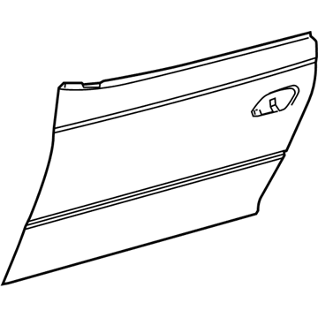 GM 92163716 Outer Panel 92163716 GM Outer Panel Illustration 1 of 1