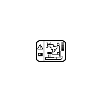 84635503 GM Caution Label, Passenger Side Illustration 1 of 1