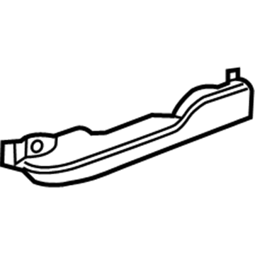 GM 84159107 Rail Cover, Black, Front 84159107 GM Rail Cover, Black, Front Illustration 1 of 1