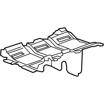 12657086 GM Oil Pan Baffle Illustration 1 of 1