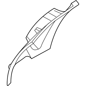 GM 96447975 Upper Quarter Trim, Black 96447975 GM Upper Quarter Trim, Black Illustration 1 of 1