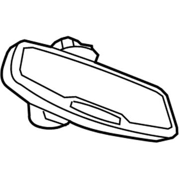 GM 23408299 Mirror Inside, Rear 23408299 GM Mirror Inside, Rear Illustration 1 of 1