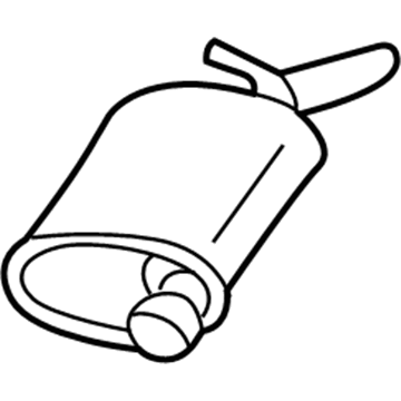 Buick 25695103 Muffler With Tail Pipe
