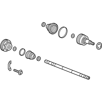 GM 23198878 Axle Assembly, Rear Passenger Side 23198878 GM Axle Assembly, Rear Passenger Side Illustration 1 of 1
