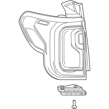 GM 84709438 Tail Lamp, Rear Passenger Side 84709438 GM Tail Lamp, Rear Passenger Side Illustration 1 of 1