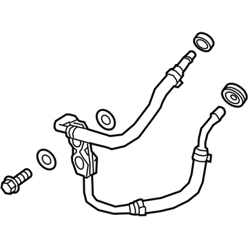 GM 12653087 Water Hose Assembly, Passenger Side 12653087 GM Water Hose Assembly, Passenger Side Illustration 1 of 1