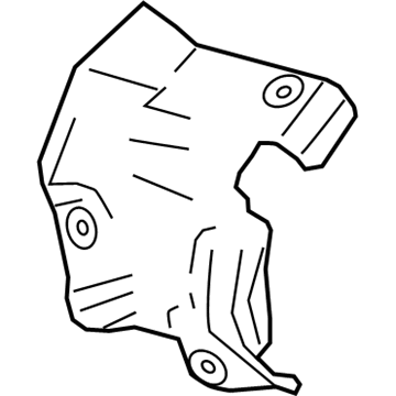 GM 12651840 Heat Shield, Passenger Side 12651840 GM Heat Shield, Passenger Side Illustration 1 of 1