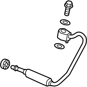 GM 12684973 Oil Line, Passenger Side 12684973 GM Oil Line, Passenger Side Illustration 1 of 1
