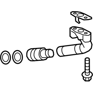 GM 12652349 Oil Line, Passenger Side 12652349 GM Oil Line, Passenger Side Illustration 1 of 1