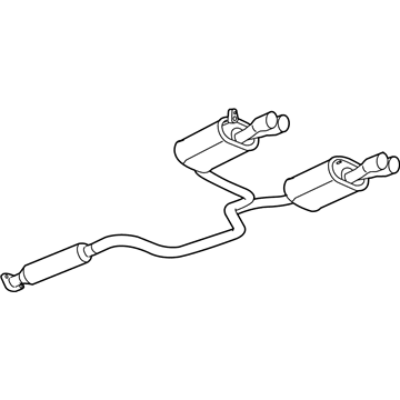Pontiac 25794074 Muffler With Tail Pipe