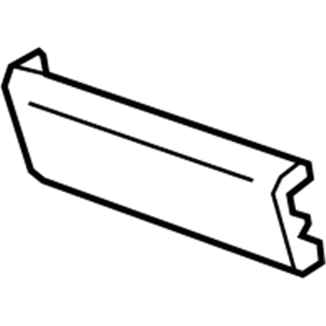 GM 84030220 Trim Cover, Black, Front 84030220 GM Trim Cover, Black, Front Illustration 1 of 1