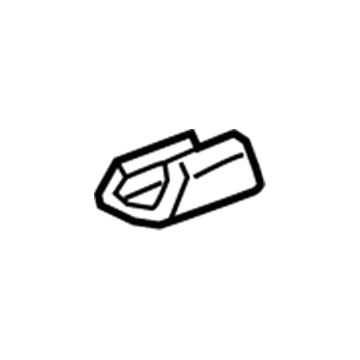 23245997 GM Track End Cover, Jet Black Illustration 1 of 1