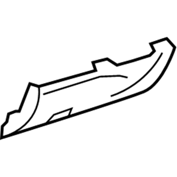 GM 22773449 Knee Bolster, Titanium 22773449 GM Knee Bolster, Titanium Illustration 1 of 1