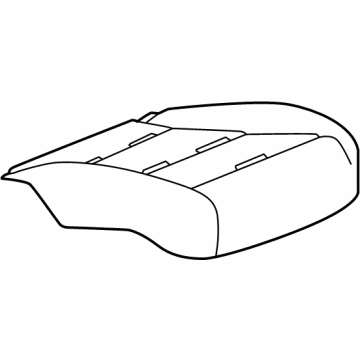 GM 26566252 Cover Assembly-Front Seat Cushion *Backen Blackk 26566252 GM Cover Assembly-Front Seat Cushion *Backen Blackk Illustration 1 of 1