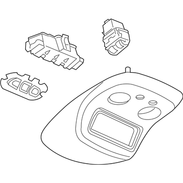 15812238 GM Roof Console Illustration 1 of 1