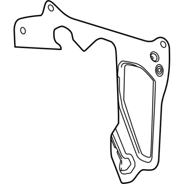 GM 84734773 Water Deflector, Front Passenger Side 84734773 GM Water Deflector, Front Passenger Side Illustration 1 of 1