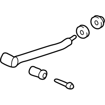 GM 22639909 Trailing Arm, Rear Passenger Side 22639909 GM Trailing Arm, Rear Passenger Side Illustration 1 of 1