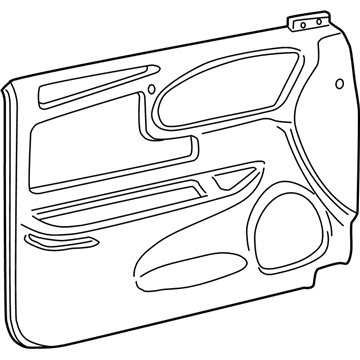 GM 10353959 Trim Panel, Gray, Passenger Side 10353959 GM Trim Panel, Gray, Passenger Side Illustration 1 of 1