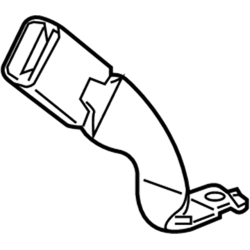 GM 86801976 Outer Buckle, Jet Black, Driver Side 86801976 GM Outer Buckle, Jet Black, Driver Side Illustration 1 of 1