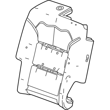 GM 26497876 Pad, Rear Seat Back 26497876 GM Pad, Rear Seat Back Illustration 1 of 1