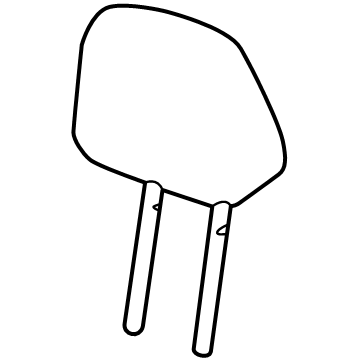GM 26498117 Restraint Assembly-Rear Seat Head *Backen Blackk 26498117 GM Restraint Assembly-Rear Seat Head *Backen Blackk Illustration 1 of 1
