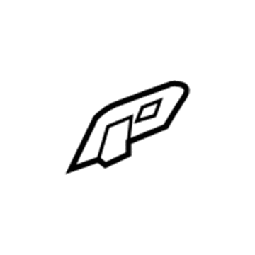 GM 23267945 Striker Cover, Jet Black, Passenger Side 23267945 GM Striker Cover, Jet Black, Passenger Side Illustration 1 of 1
