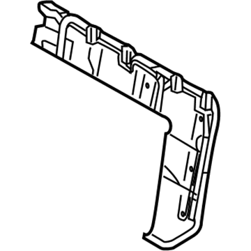 19184971 GM Seat Back Frame, Rear Passenger Side Illustration 1 of 1