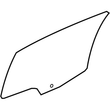 25905218 GM Moveable Glass, Rear Driver Side Illustration 1 of 1