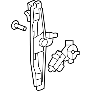 GM 22849388 Window Regulator, Green Line, Rear Driver Side 22849388 GM Window Regulator, Green Line, Rear Driver Side Illustration 1 of 1