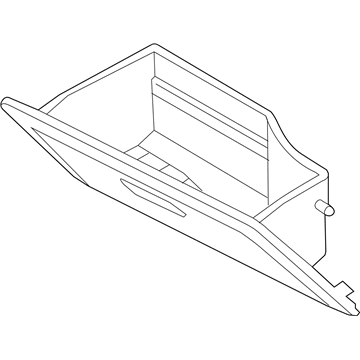 GM 96457691 Glove Box Assembly, Black 96457691 GM Glove Box Assembly, Black Illustration 1 of 1