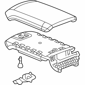 GM 84698308 Armrest, Gray 84698308 GM Armrest, Gray Illustration 1 of 1