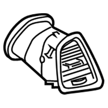 GM 13417919 Air Vent Grille, Driver Side 13417919 GM Air Vent Grille, Driver Side Illustration 1 of 1