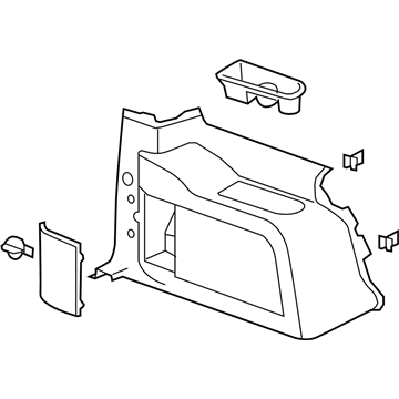 Chevy 15885777 Lower Quarter Trim