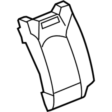 GM 23319396 Seat Back Pad, Passenger Side 23319396 GM Seat Back Pad, Passenger Side Illustration 1 of 1