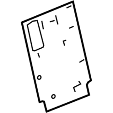 GM 23134189 Seat Back Panel, Passenger Side 23134189 GM Seat Back Panel, Passenger Side Illustration 1 of 1