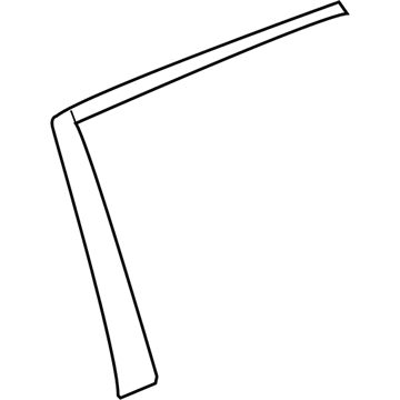 GM 23366328 Black Out Tape, Rear Driver Side 23366328 GM Black Out Tape, Rear Driver Side Illustration 1 of 1