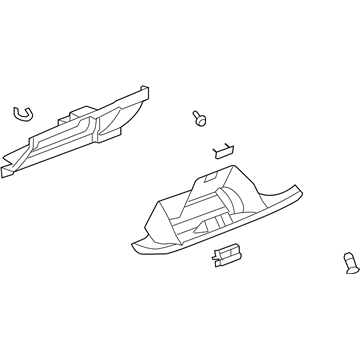 GM 20925883 Glove Box Assembly 20925883 GM Glove Box Assembly Illustration 1 of 1