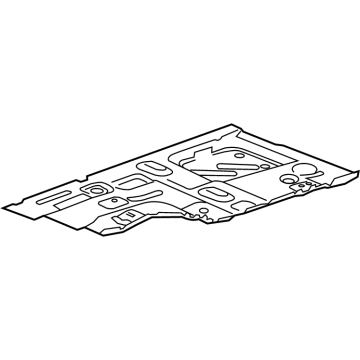 23326370 GM Front Floor Pan, Passenger Side Illustration 1 of 1