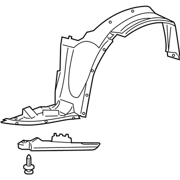 Pontiac Fender Splash Shield - 20815093