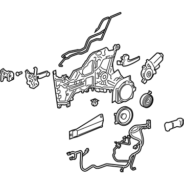 15924354 GM Lock Module, Front Passenger Side Illustration 1 of 1