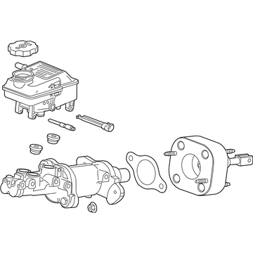 GM 95489495 Master Cylinder Assembly 95489495 GM Master Cylinder Assembly Illustration 1 of 1