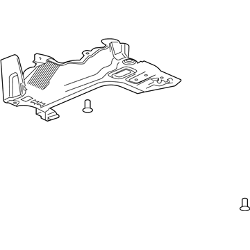 GM 84228563 Under Cover, Rear Passenger Side 84228563 GM Under Cover, Rear Passenger Side Illustration 1 of 1