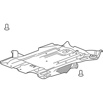 GM 84066543 Under Cover, Rear Driver Side 84066543 GM Under Cover, Rear Driver Side Illustration 1 of 1