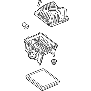 GM 84446477 Air Cleaner Assembly 84446477 GM Air Cleaner Assembly Illustration 1 of 1