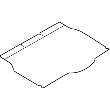 13132068 GM Floor Mat, Rear Illustration 1 of 1