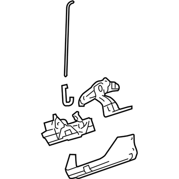 GM 15256081 Latch Assembly 15256081 GM Latch Assembly Illustration 1 of 1