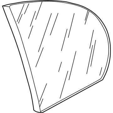 Pontiac 22615168 Quarter Glass