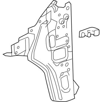 GM 84182678 Inner Hinge Pillar, Front Passenger Side 84182678 GM Inner Hinge Pillar, Front Passenger Side Illustration 1 of 1