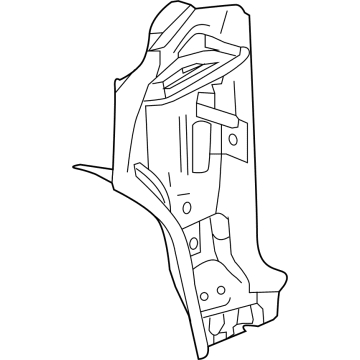 GM 84126707 Hinge Pillar Reinforcement, Outer Driver Side 84126707 GM Hinge Pillar Reinforcement, Outer Driver Side Illustration 1 of 1